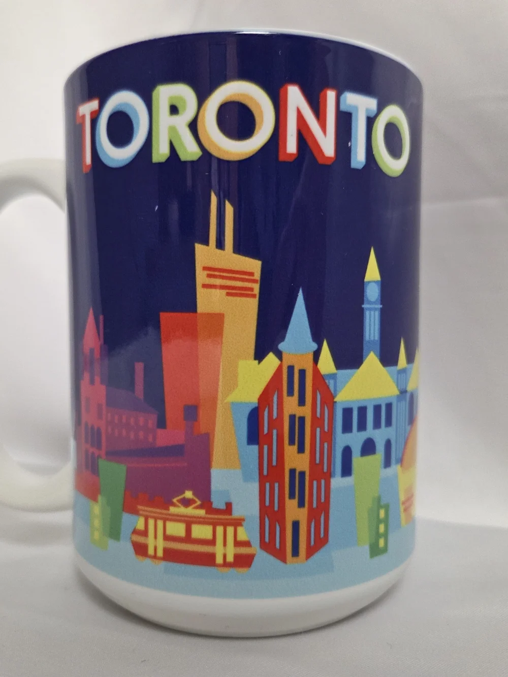 Toronto Skyline Ceramic Coffee Mug‎ - Navy Multi-Color